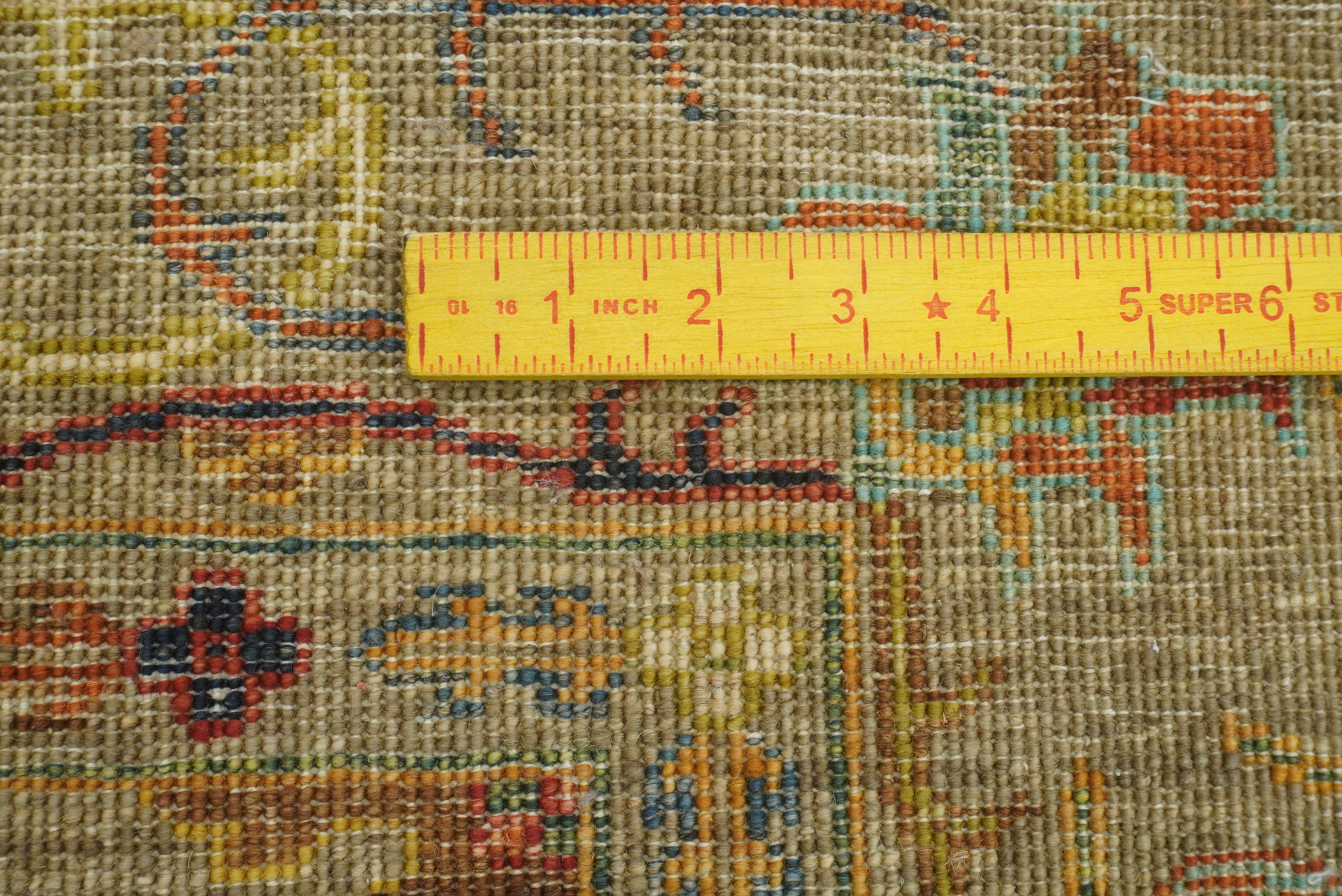 5x7 Waziri Brown Taupe Hand-Knotted Afghan Oriental Rug - Yildiz Rugs