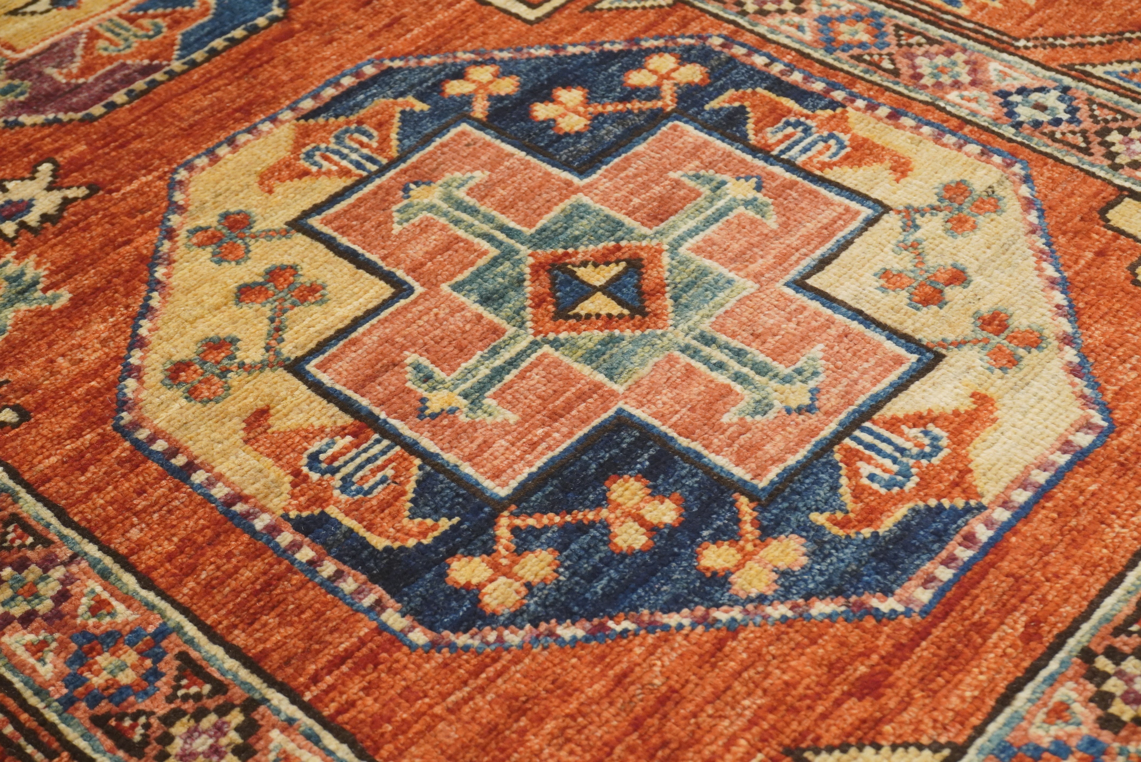 3x4 Red Ersari Hand Knotted Afghan Oriental Rug - Yildiz Rugs