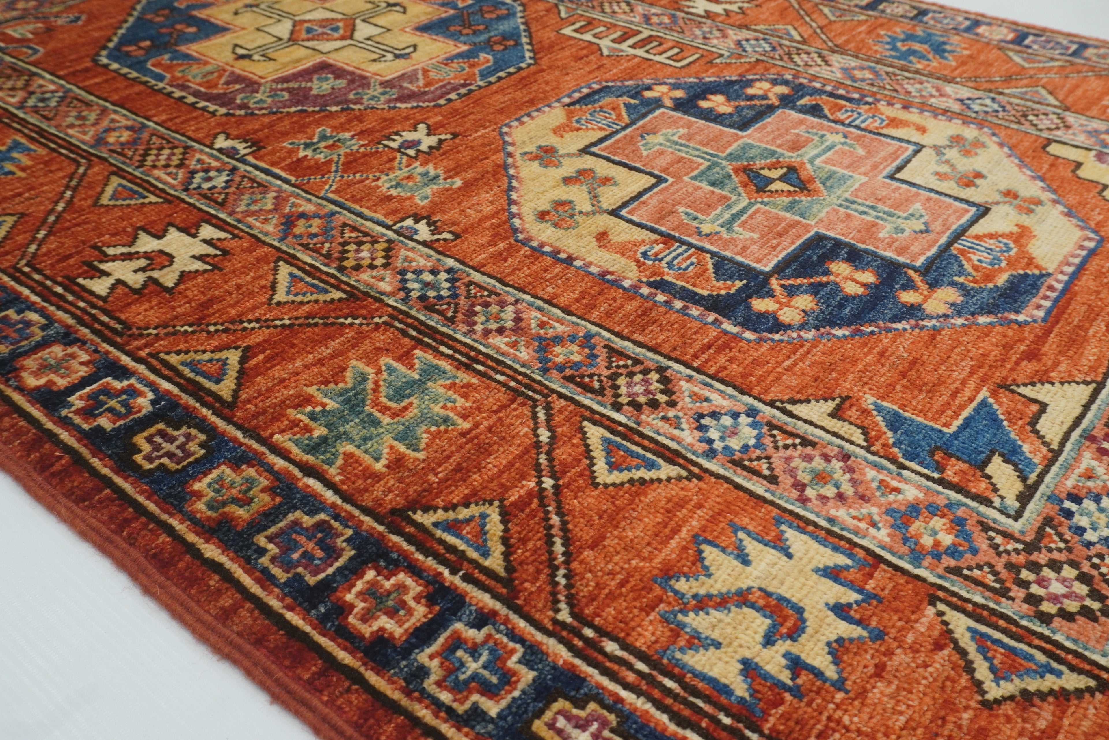 3x4 Red Ersari Hand Knotted Afghan Oriental Rug - Yildiz Rugs