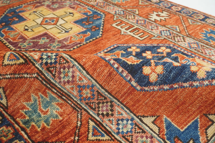 3x4 Red Ersari Hand Knotted Afghan Oriental Rug - Yildiz Rugs
