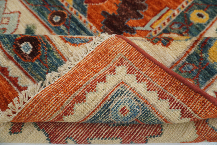 10x14 Rusty Red Oushak Hand-Knotted Wool Oriental Rug - Yildiz Rugs
