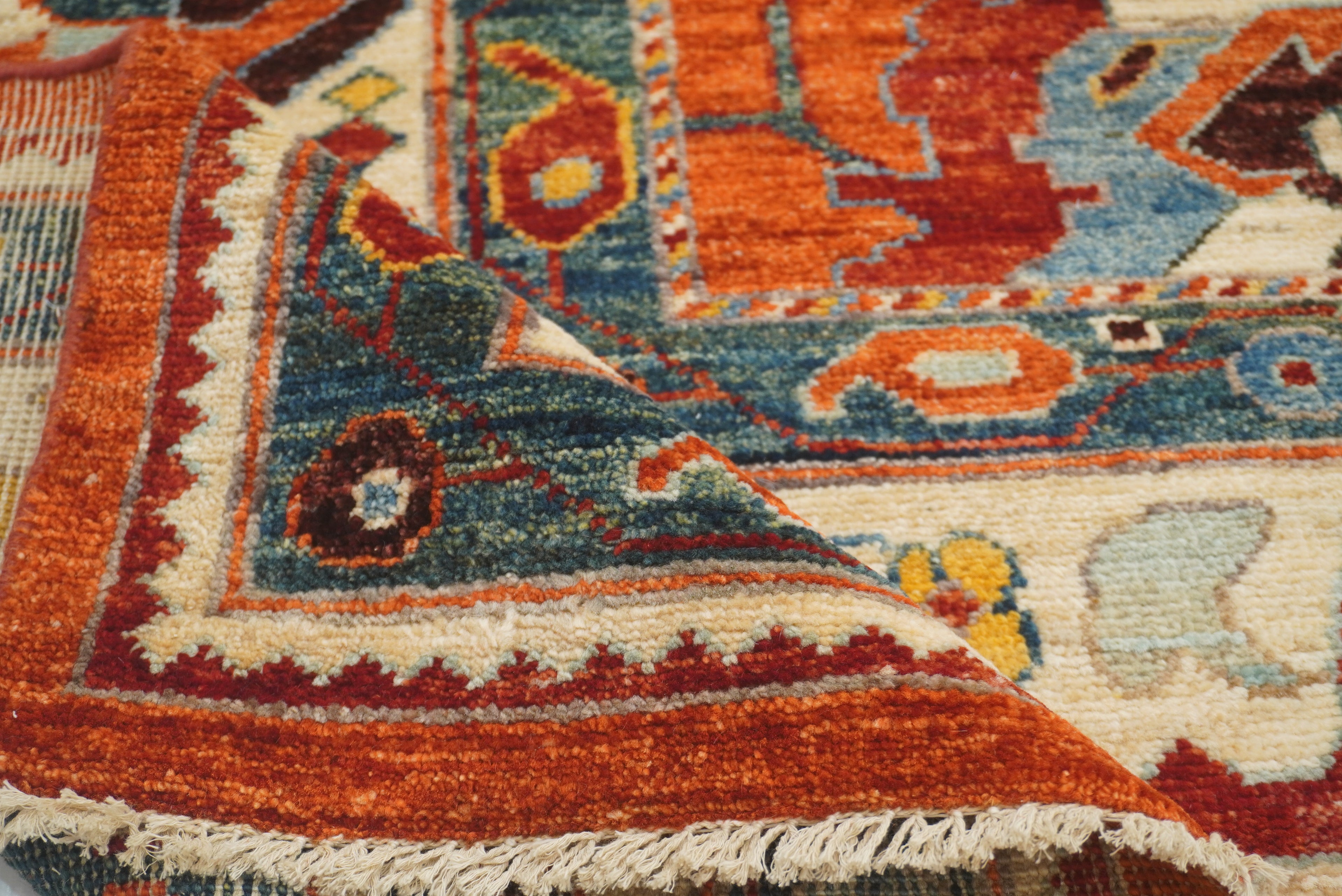 10x14 Rusty Red Oushak Hand-Knotted Wool Oriental Rug - Yildiz Rugs