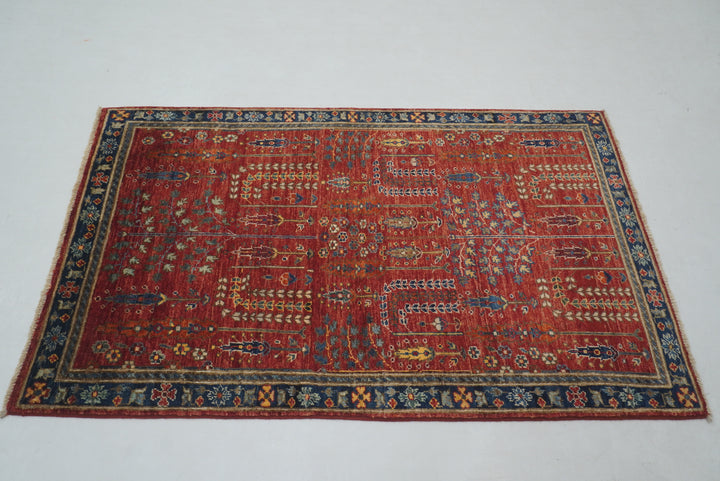 3x5 Red Bakhshaish Afghan Hand Knotted Oriental Rug