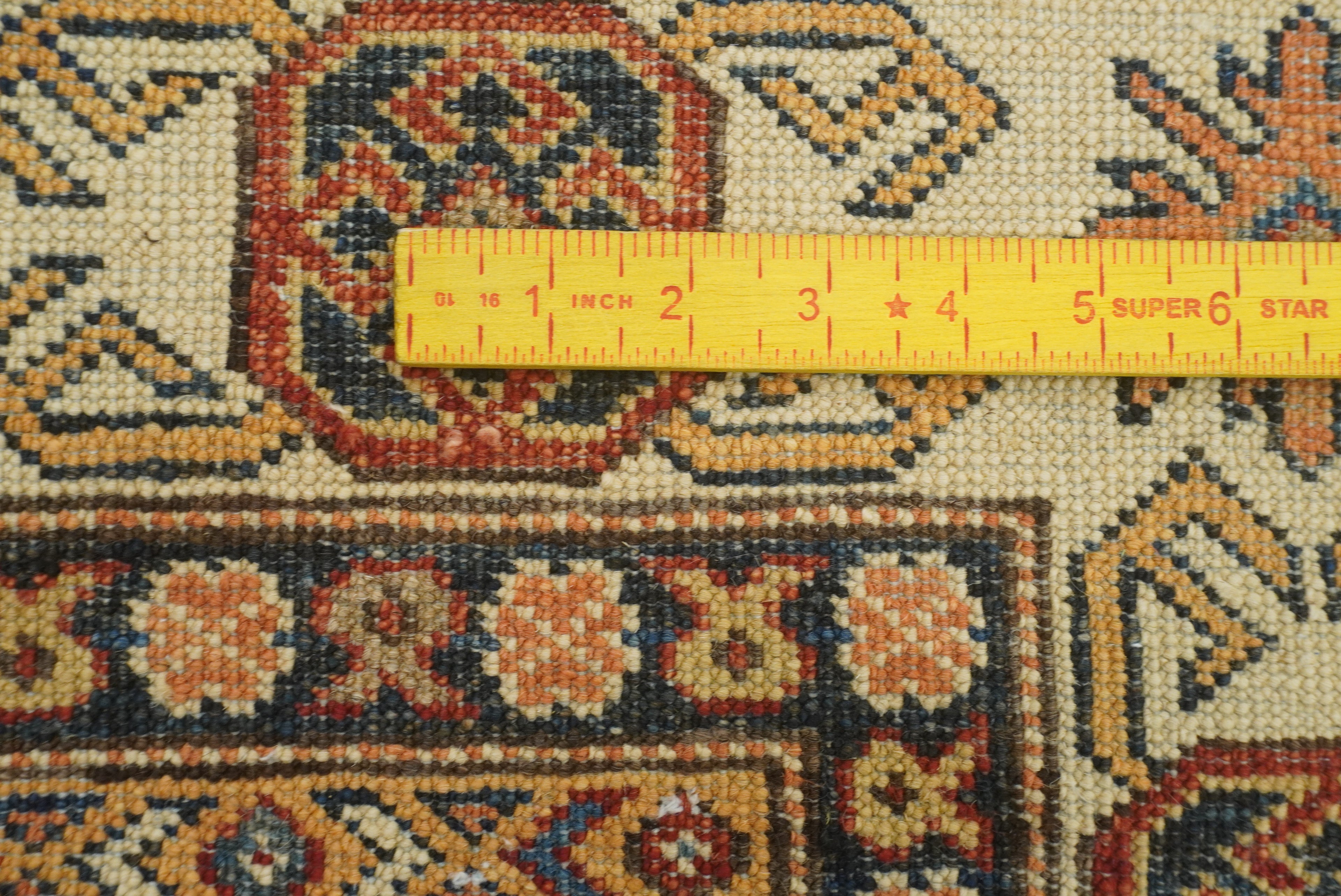 4x6 Red Kazak Hand Knotted Afghan Oriental Rug - Yildiz Rugs