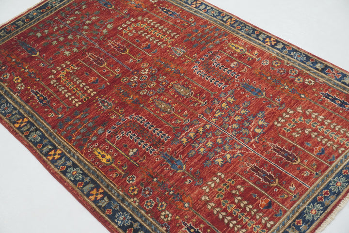 3x5 Red Bakhshaish Afghan Hand Knotted Oriental Rug