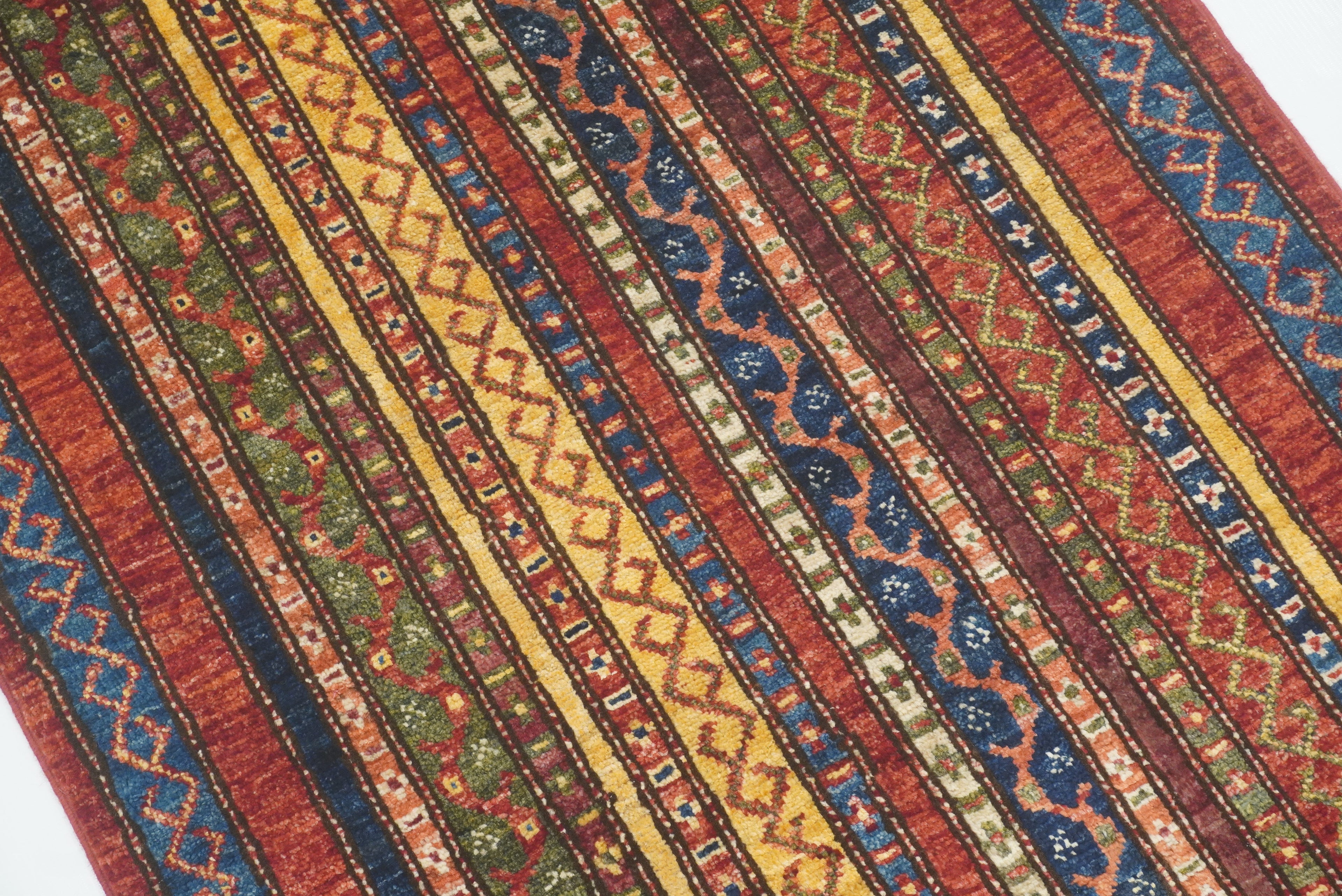 3x4 Red Turkish Style Hand knotted Wool Rug - Yildiz Rugs