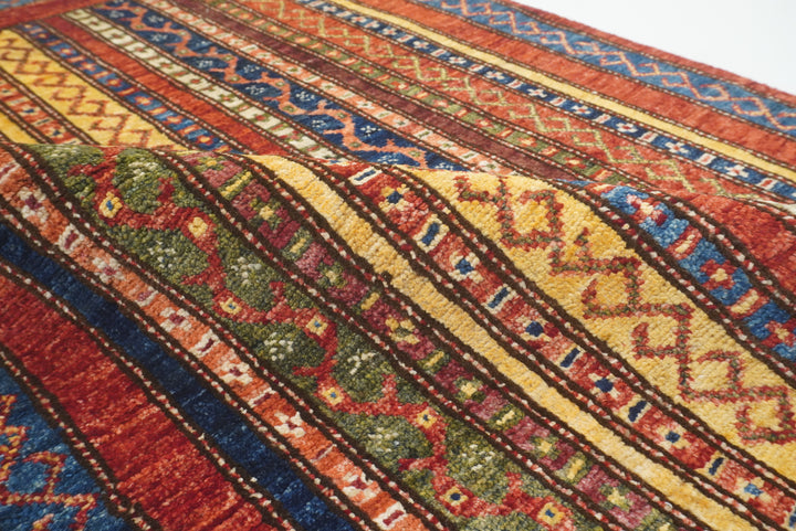 3x4 Red Turkish Style Hand knotted Wool Rug - Yildiz Rugs