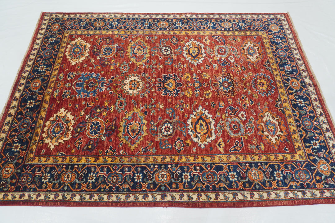 5x7 Red Bidjar Afghan hand knotted Oriental Rug - Yildiz Rugs