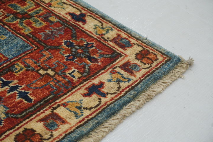 3x4 Blue Bidjar Afghan Hand knotted Oriental Rug