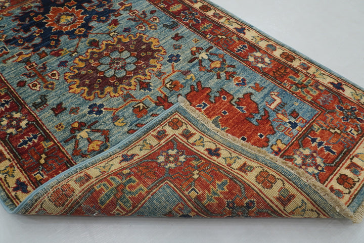 3x4 Blue Bidjar Afghan Hand knotted Oriental Rug