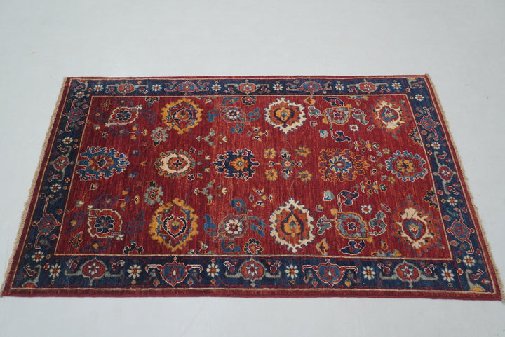 3x5 Red Bidjar Afghan Hand knotted Oriental Rug