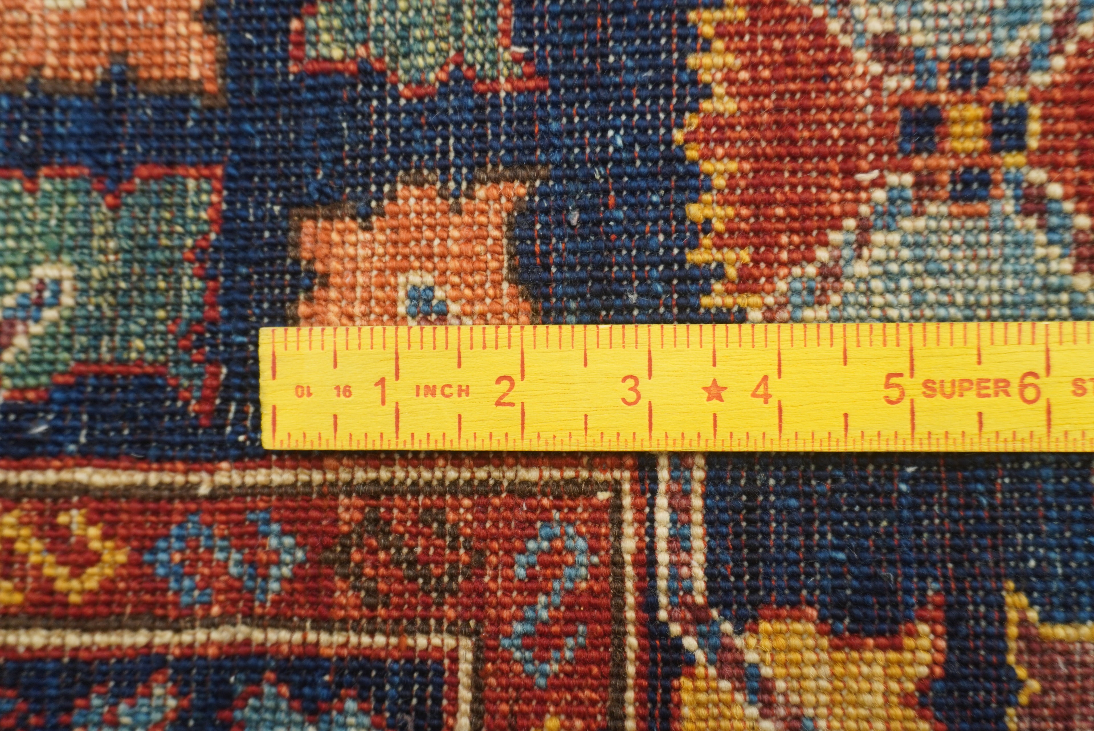 5x7 Navy Blue Baluch Afghan Hand-Knotted Wool Oriental Rug - Yildiz Rugs