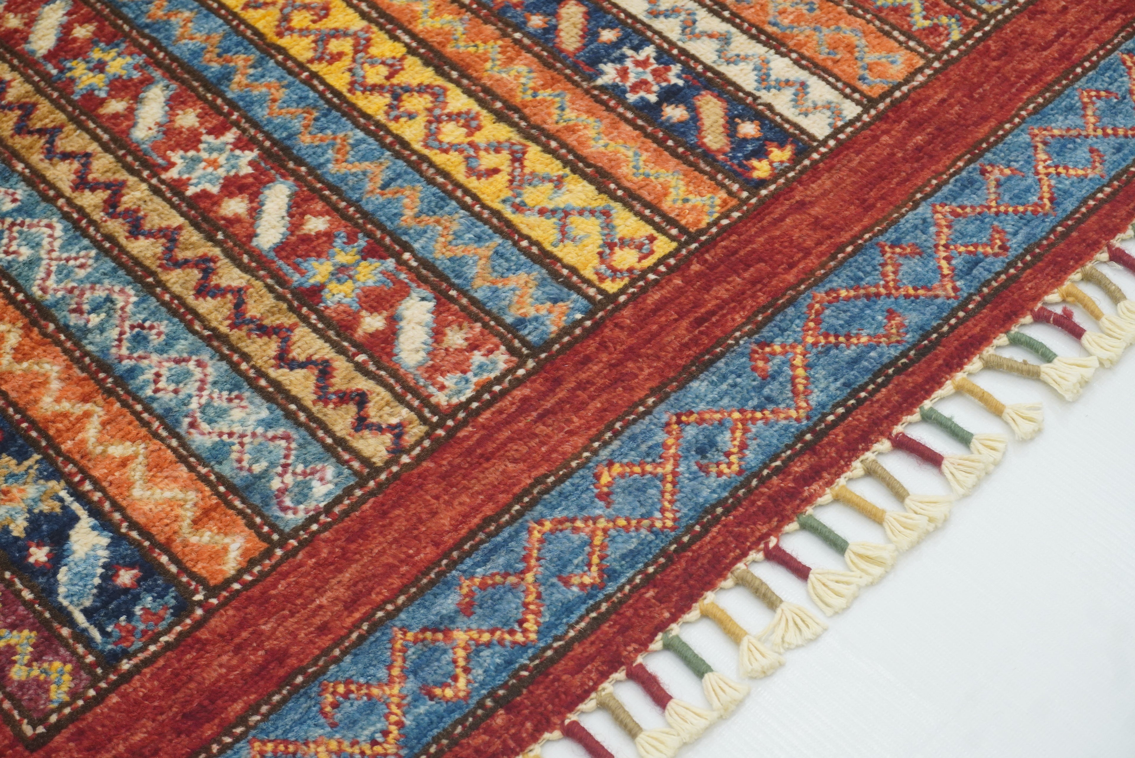 3x4 Red Turkish Style Hand knotted Wool Rug - Yildiz Rugs