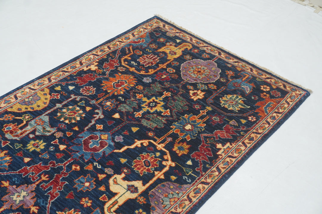 11 ft Navy Blue Bidjar Afghan Hand knotted Oriental Runner