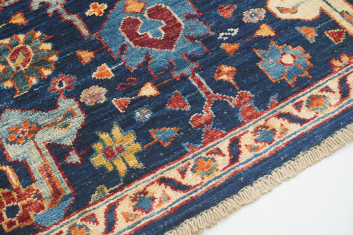 11 ft Navy Blue Bidjar Afghan Hand knotted Oriental Runner