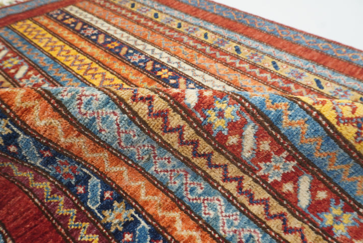 3x4 Red Turkish Style Hand knotted Wool Rug - Yildiz Rugs