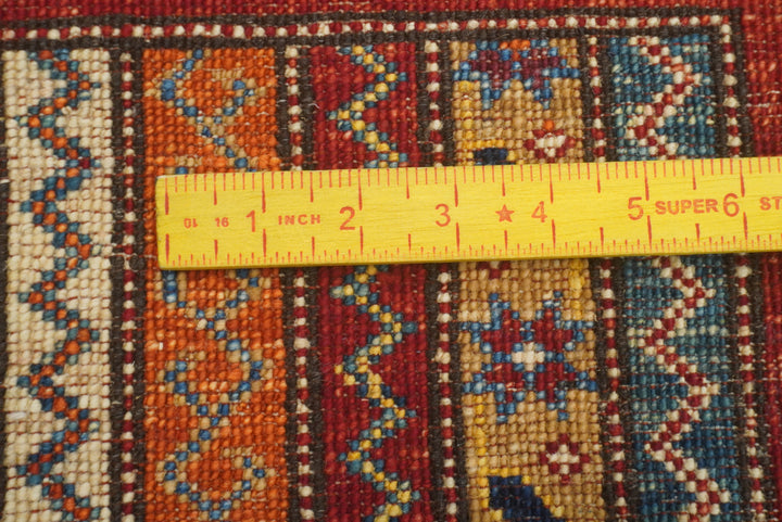 3x4 Red Turkish Style Hand knotted Wool Rug - Yildiz Rugs