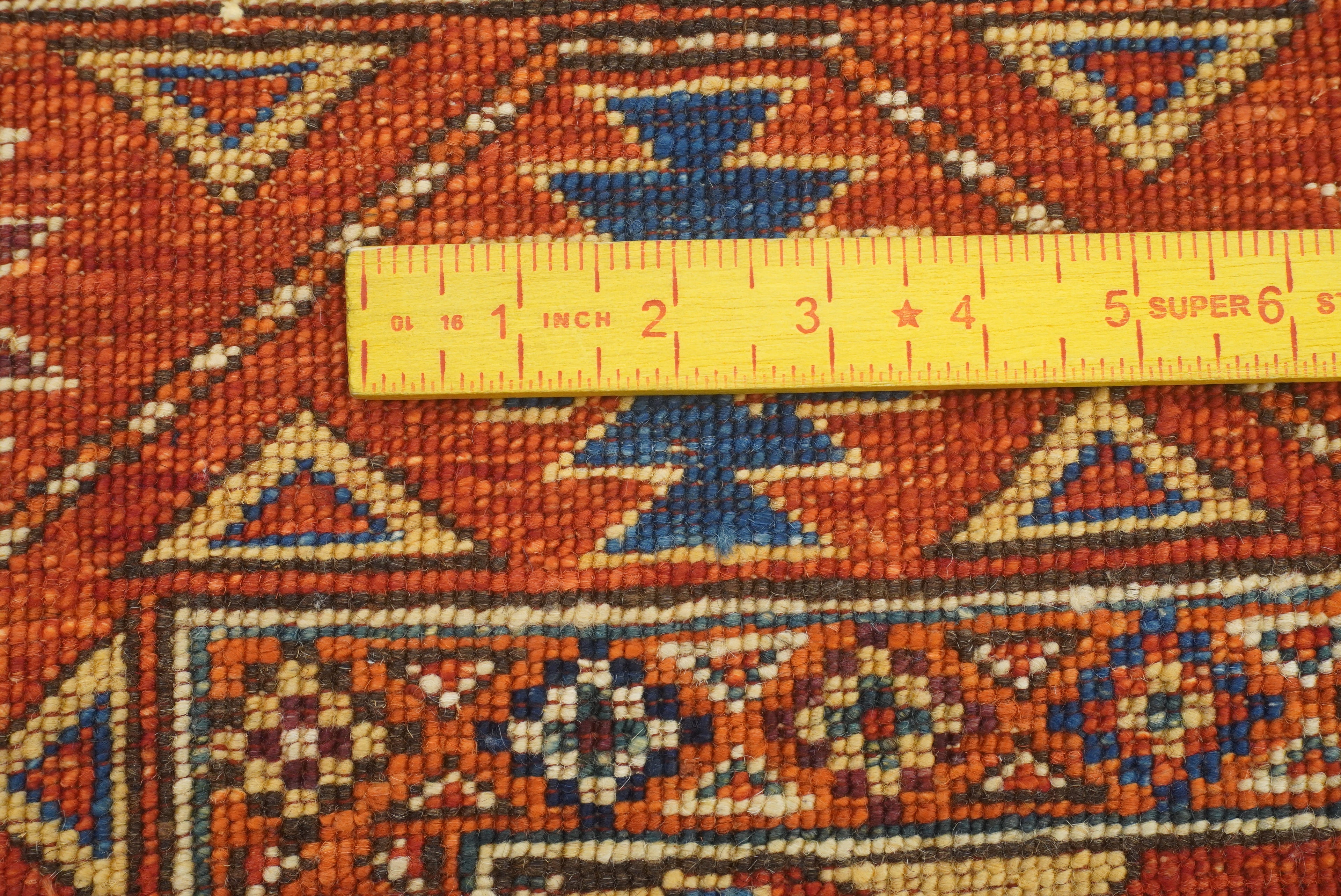 3x4 Red Ersari Hand Knotted Afghan Wool Oriental Rug - Yildiz Rugs