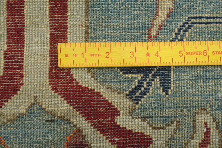 9x12 Blue Heriz Hand Knotted Afghan Wool Oriental Rug - Yildiz Rugs