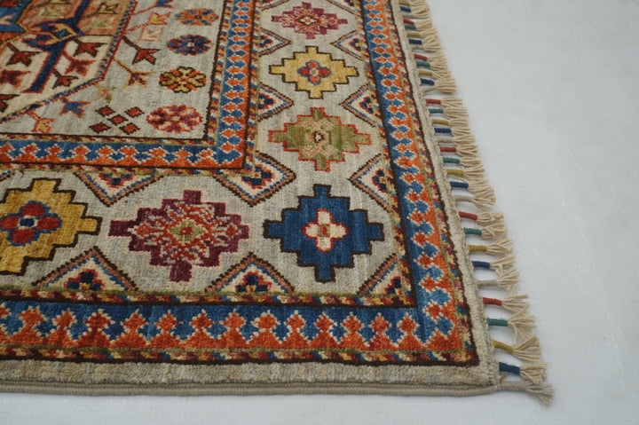 5x8 Gray Ersari Turkmen Afghan Tribal Oriental Rug