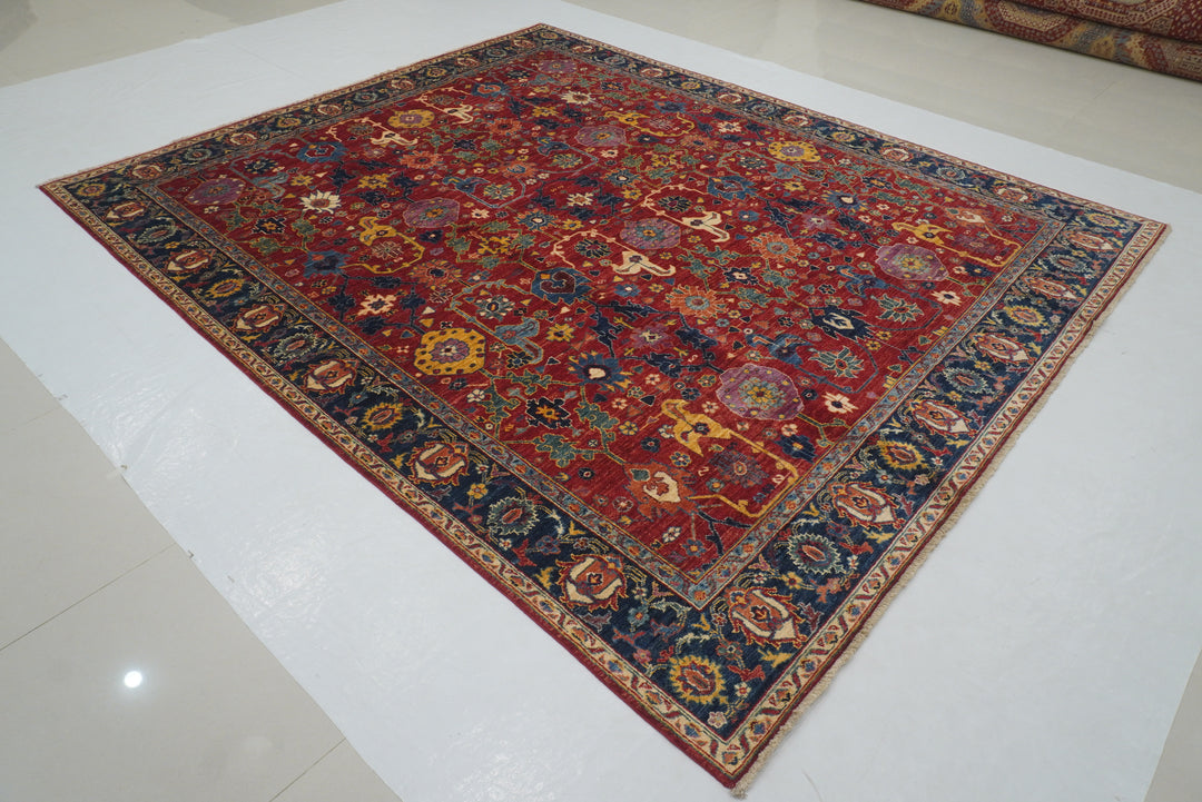 8x10 Red Bidjar Afghan Hand knotted Oriental Rug