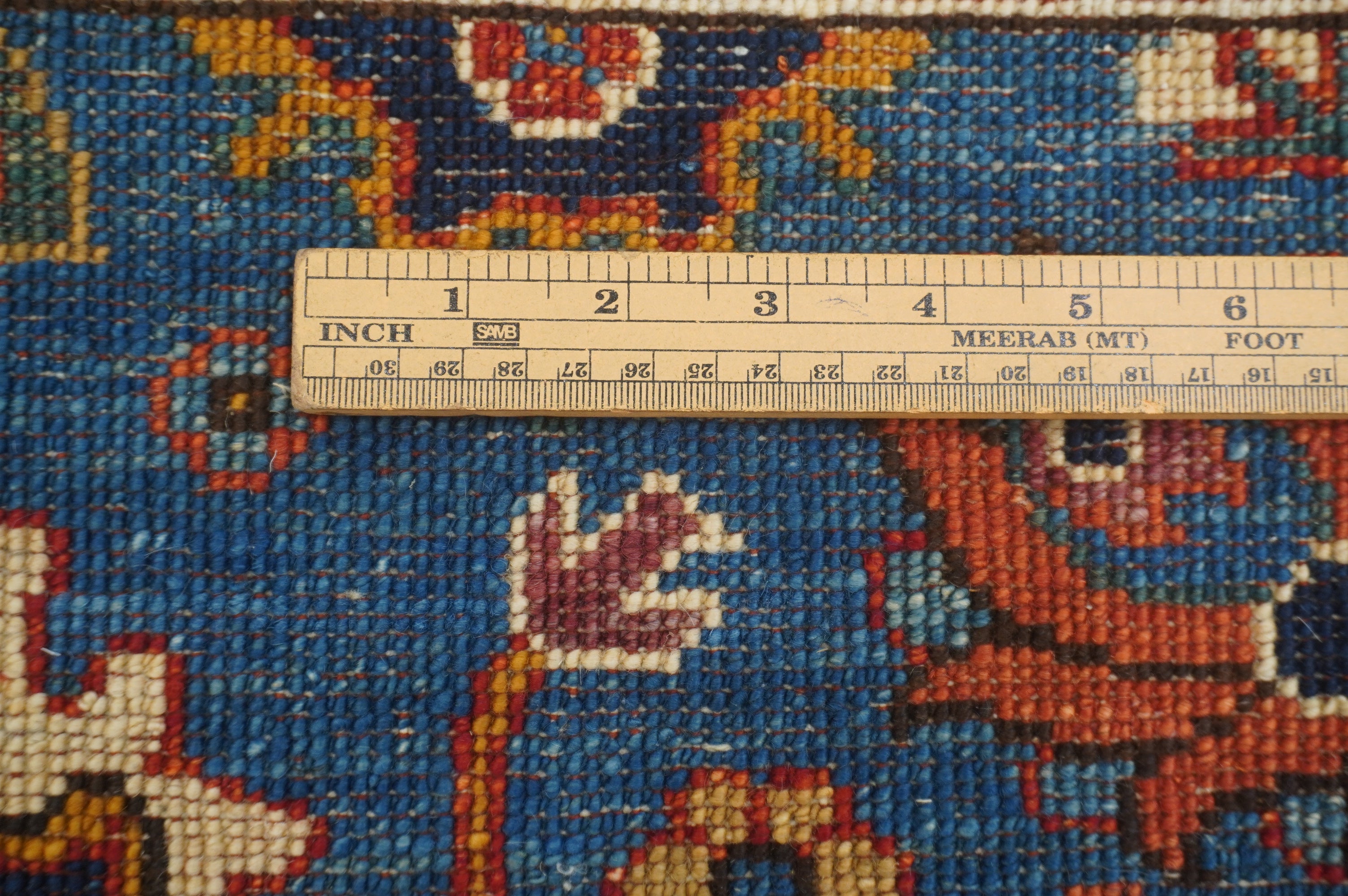 10 ft Navy Blue Bidjar Afghan Hand knotted Oriental Runner Rug - Yildiz Rugs