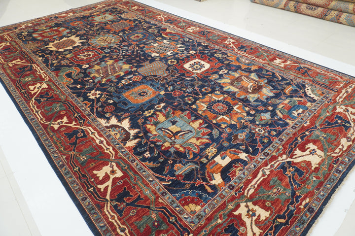 9x16 Rug 9x16 Navy Blue Bidjar Afghan Hand Knotted Gallery Size Oriental Rug