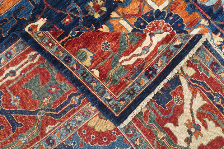 9x16 Rug 9x16 Navy Blue Bidjar Afghan Hand Knotted Gallery Size Oriental Rug