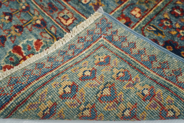 6x9 Blue Bidjar Afghan Hand-Knotted Wool Oriental Rug - Yildiz Rugs