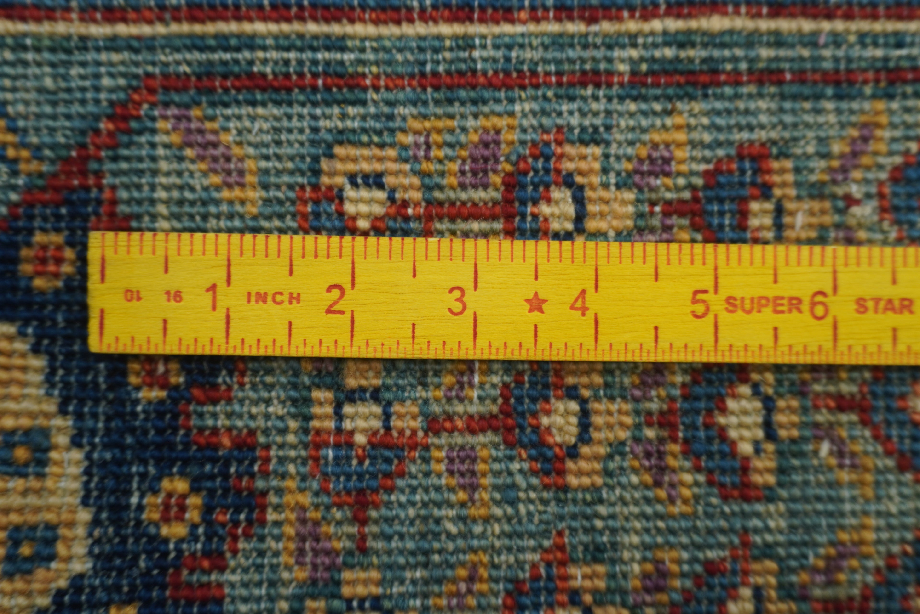 6x9 Blue Bidjar Afghan Hand-Knotted Wool Oriental Rug - Yildiz Rugs
