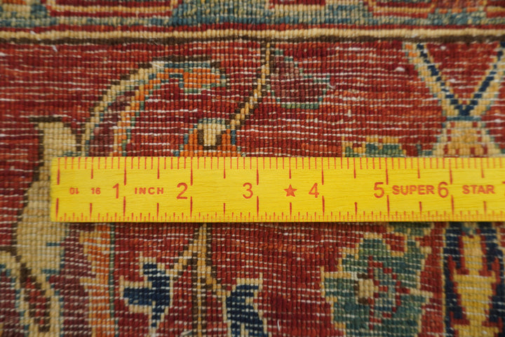 8 ft Red Bidjar Afghan Hand Knotted Wool Runner Rug - Yildiz Rugs