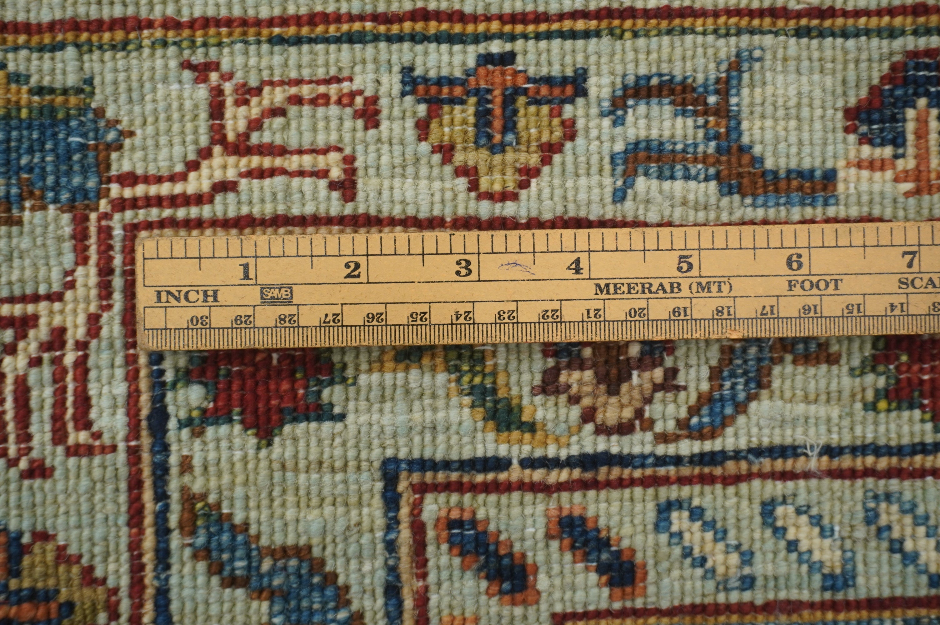 10x14 Soft Muted Blue Waziri Afghan Hand knotted Oriental Rug - Yildiz Rugs