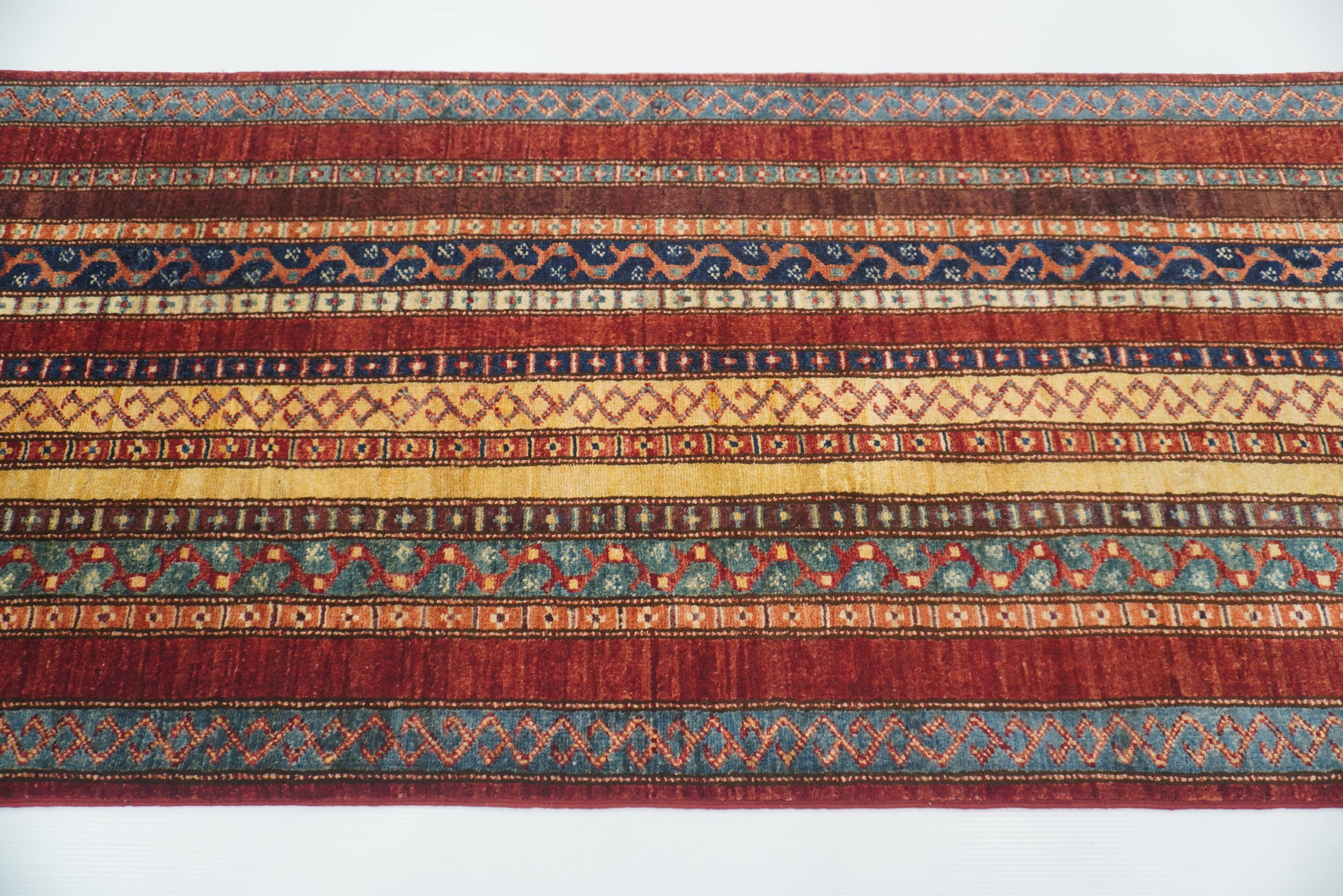 2'3"x6'6" Red Shawl Hand Knotted Wool Runner Rug - Yildiz Rugs