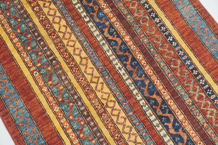 3x4 Red Turkish Style Hand knotted Wool Rug - Yildiz Rugs