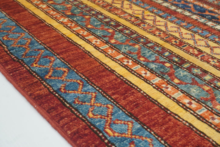 3x4 Red Turkish Style Hand knotted Wool Rug - Yildiz Rugs