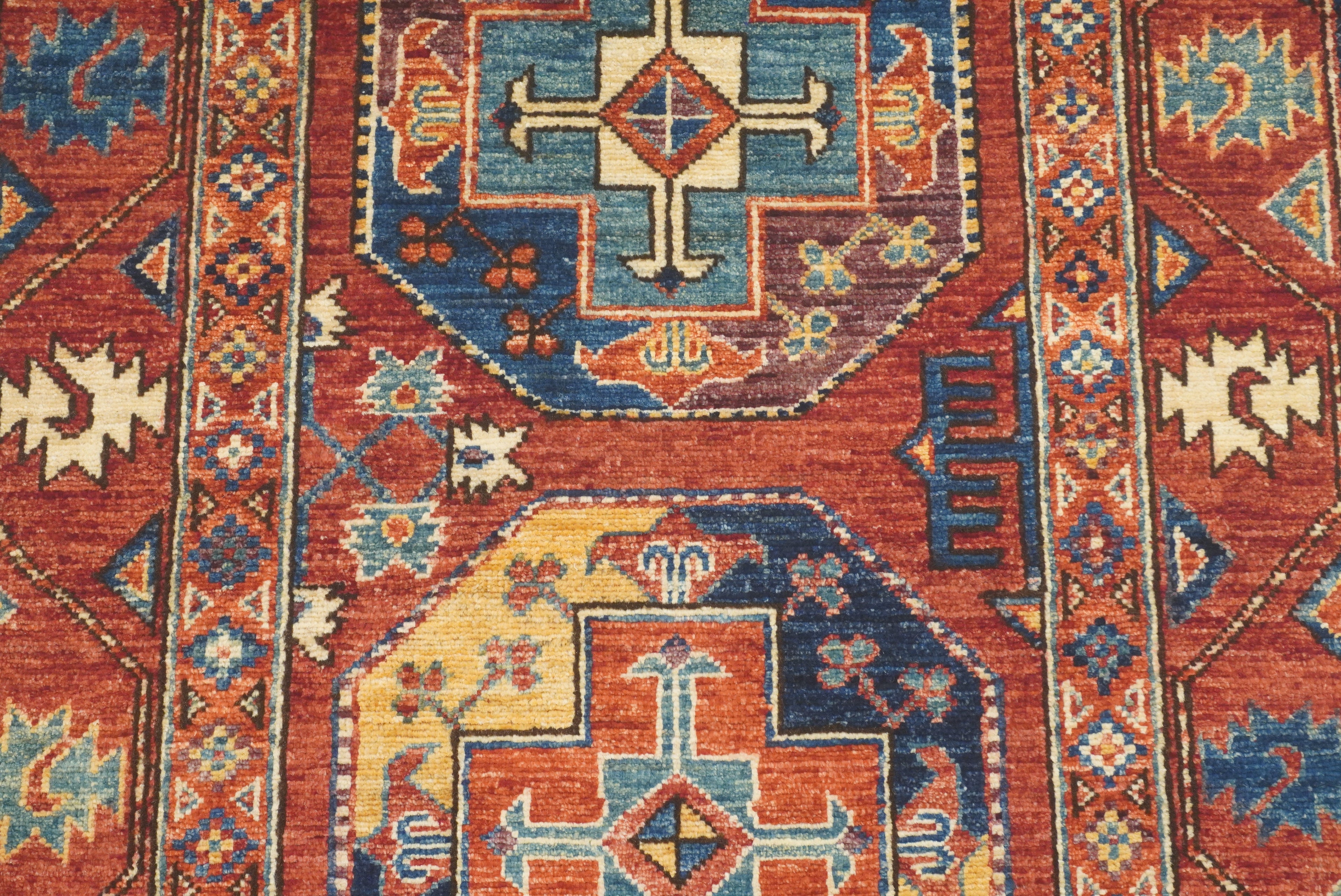 3x4 Red Ersari Hand Knotted Afghan Oriental Rug - Yildiz Rugs