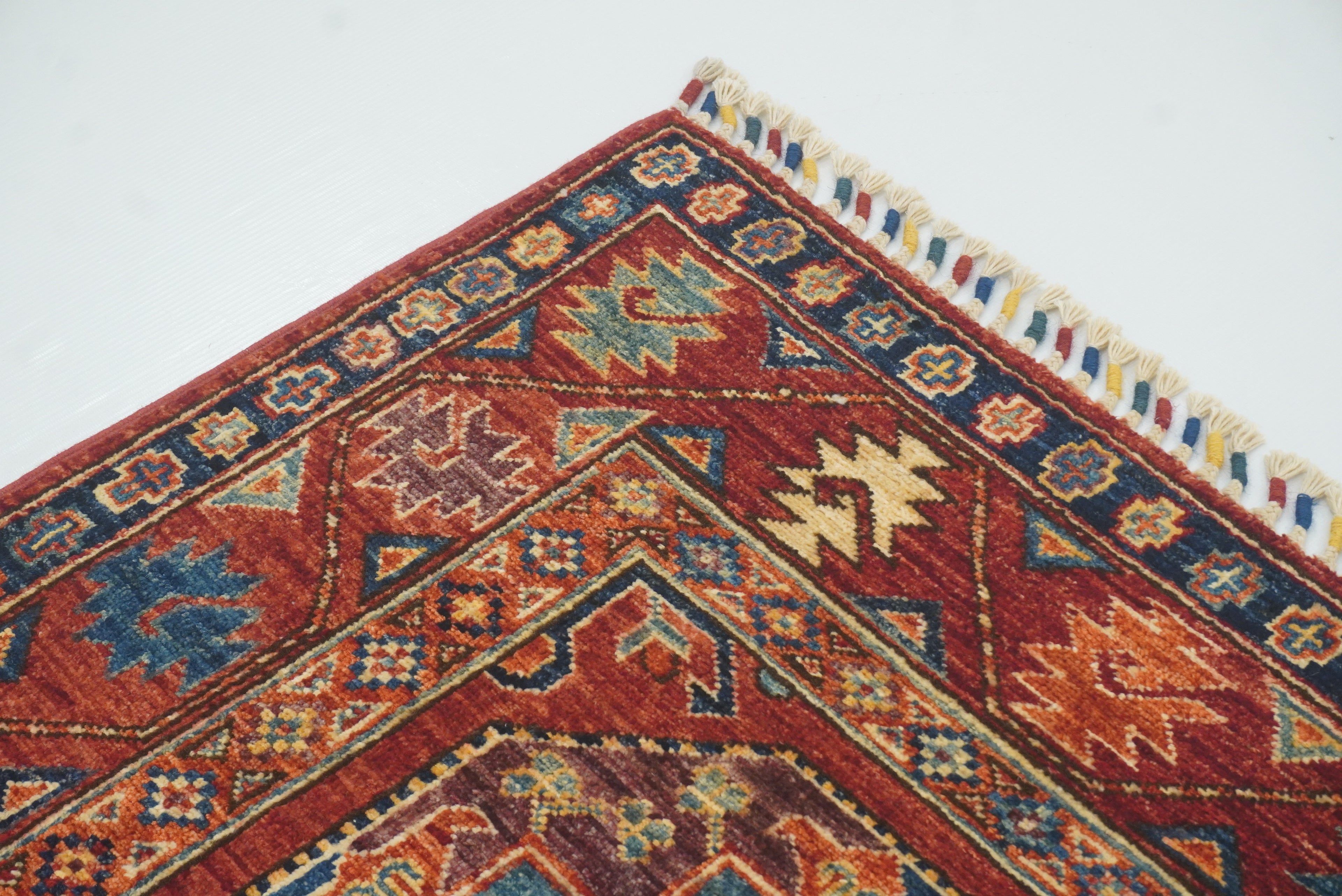 3x4 Red Ersari Hand Knotted Afghan Oriental Rug - Yildiz Rugs