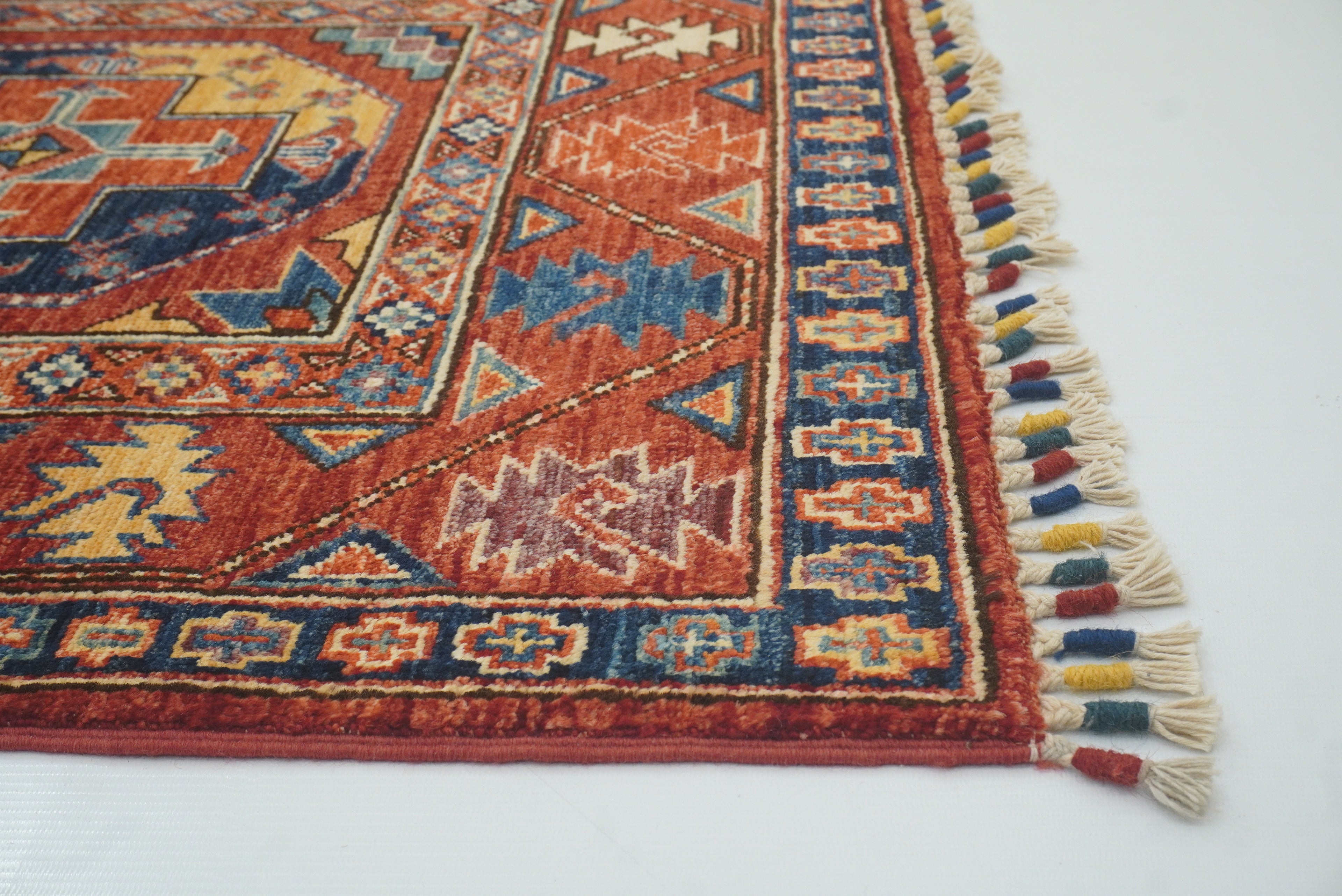 3x4 Red Ersari Hand Knotted Afghan Oriental Rug - Yildiz Rugs