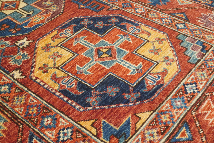 3x4 Red Ersari Hand Knotted Afghan Oriental Rug - Yildiz Rugs