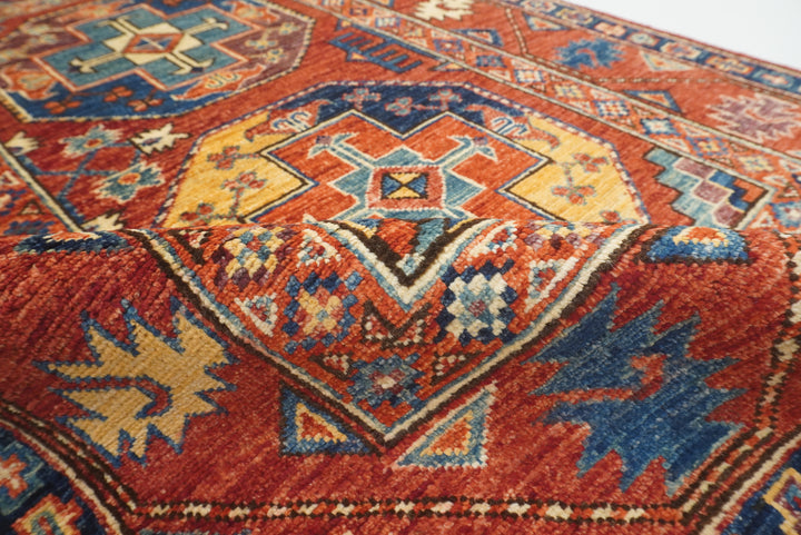 3x4 Red Ersari Hand Knotted Afghan Oriental Rug - Yildiz Rugs