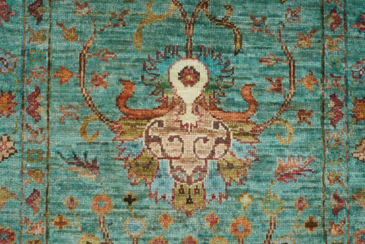 3x4 Turquoise Blue Waziri Afghan Hand knotted Oriental rug - Yildiz Rugs