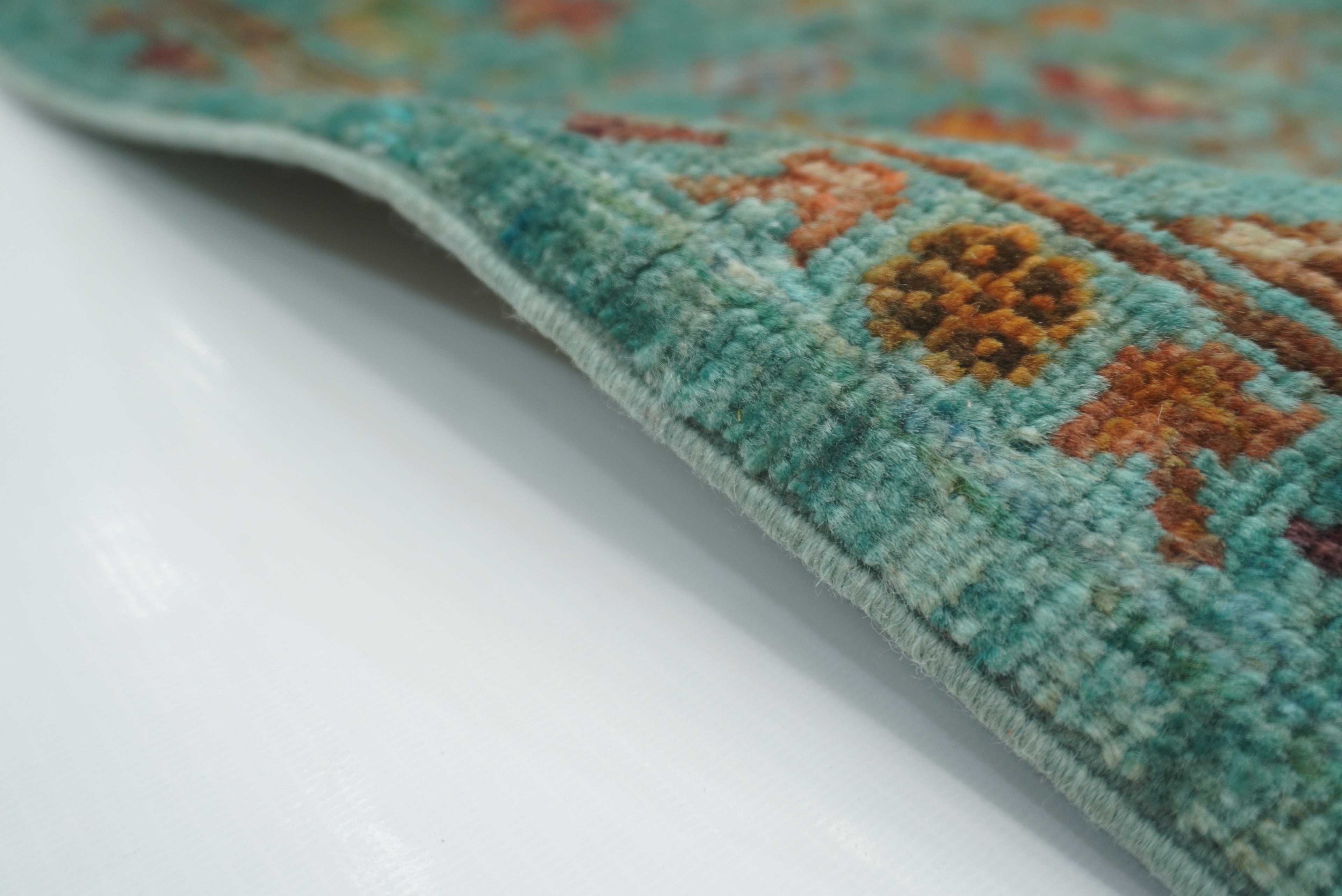3x4 Turquoise Blue Waziri Afghan Hand knotted Oriental rug - Yildiz Rugs