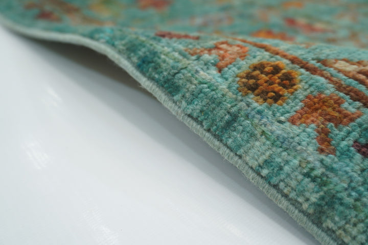 3x4 Turquoise Blue Waziri Afghan Hand knotted Oriental rug - Yildiz Rugs
