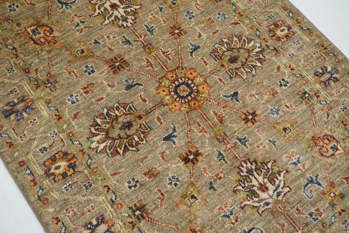 3x4 Brown Waziri Afghan Hand knotted Oriental Rug - Yildiz Rugs