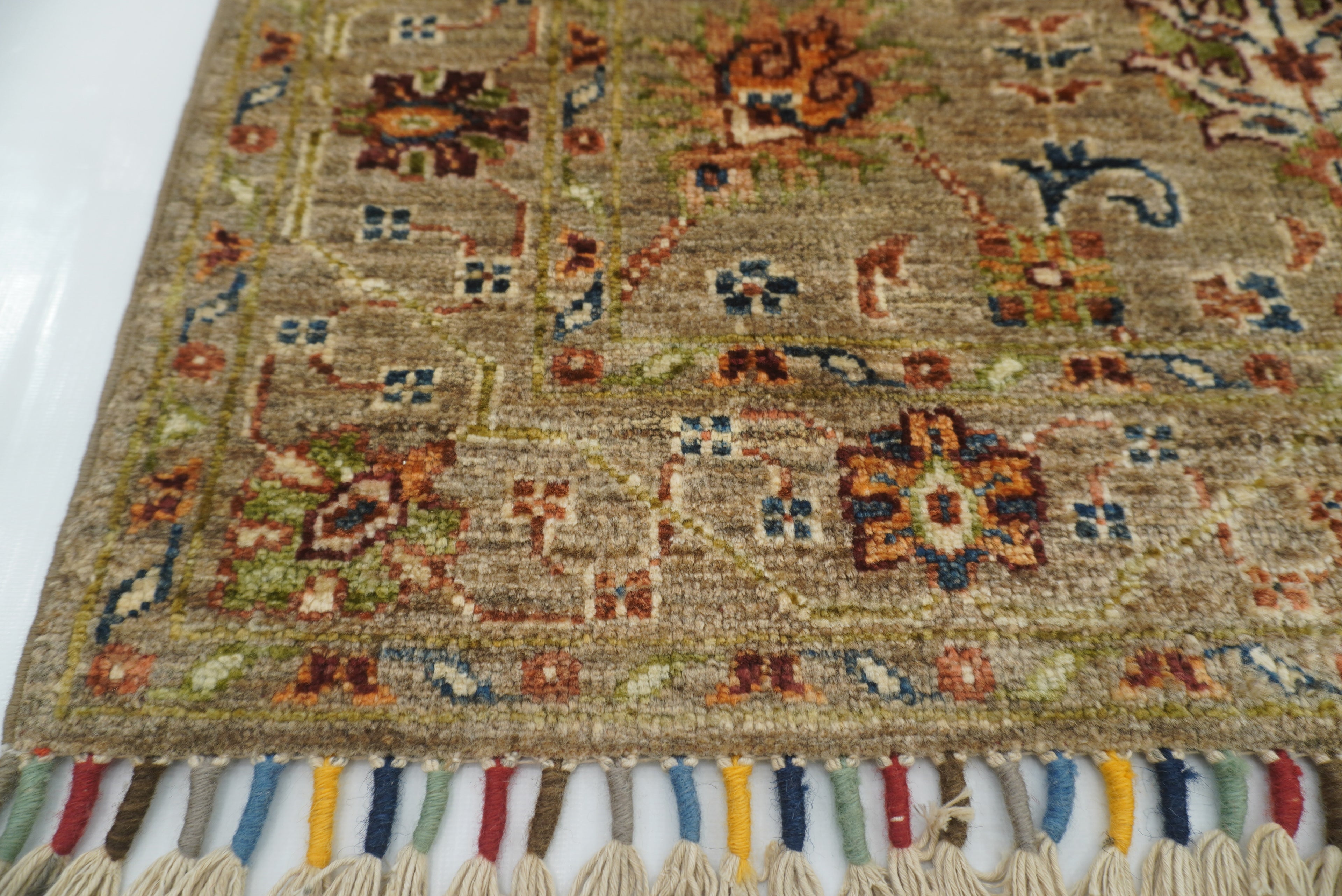 3x4 Brown Waziri Afghan Hand knotted Oriental Rug - Yildiz Rugs