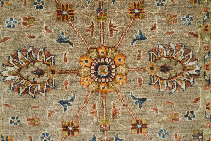 3x4 Brown Waziri Afghan Hand knotted Oriental Rug - Yildiz Rugs