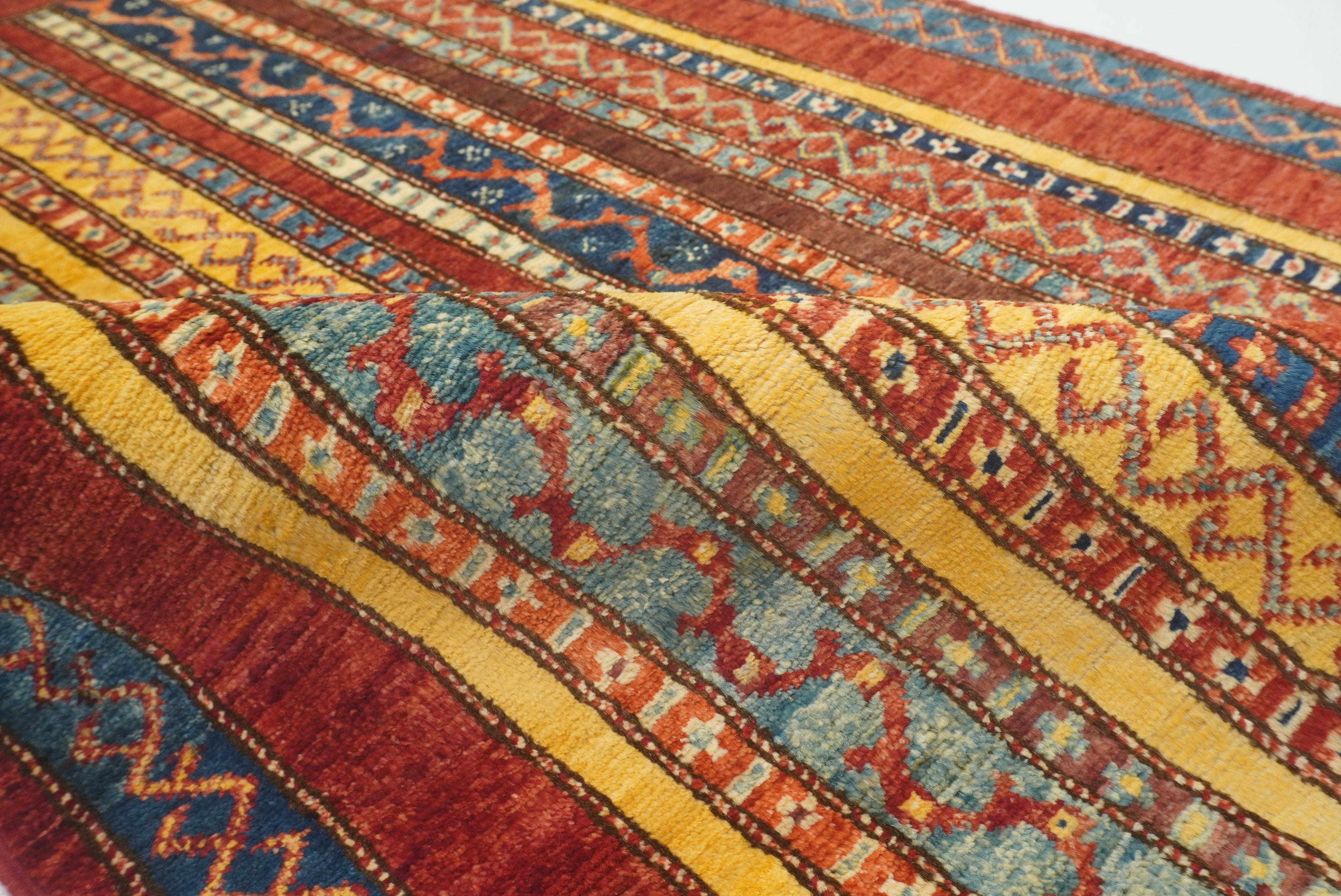 3x4 Red Turkish Style Hand knotted Wool Rug - Yildiz Rugs