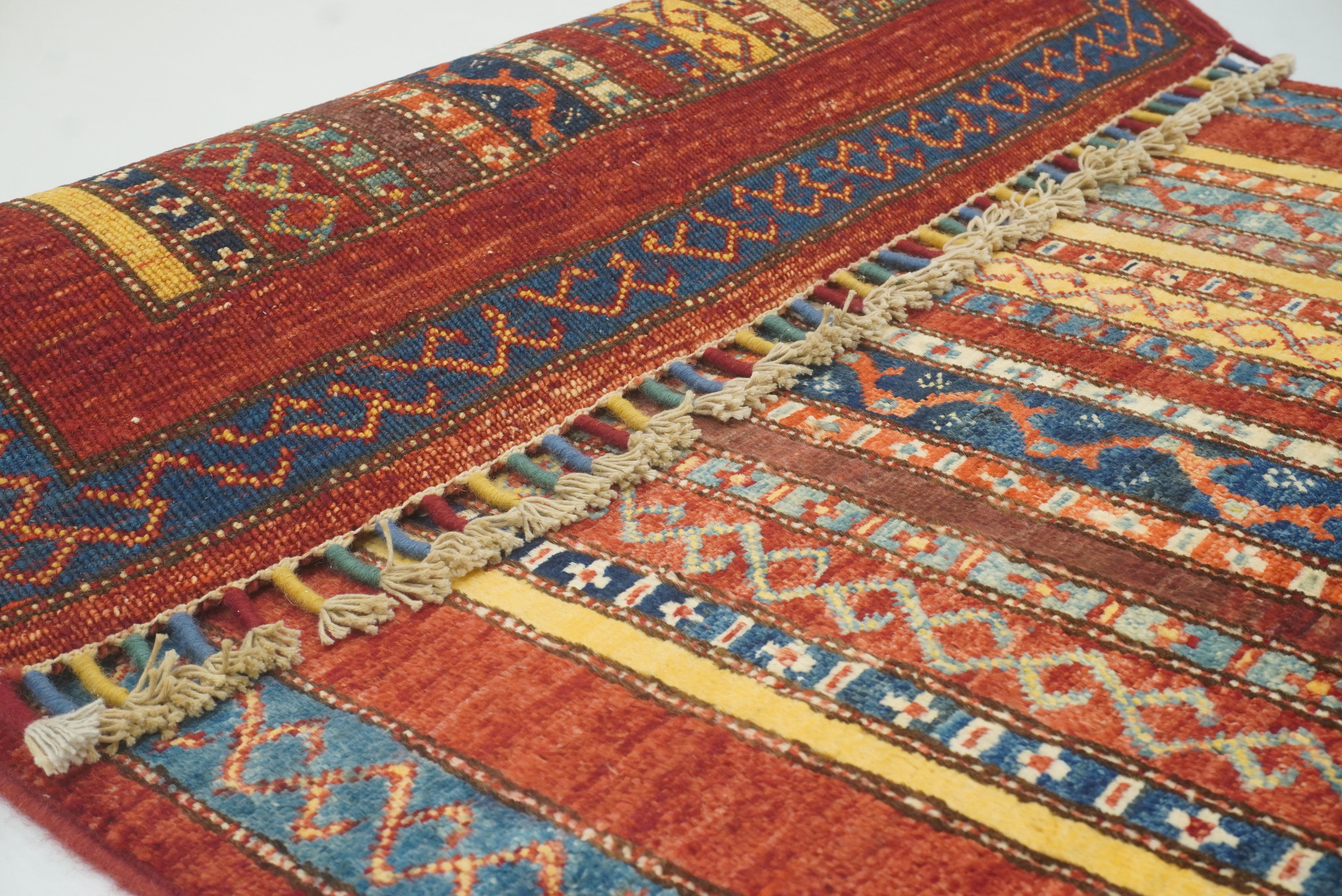 3x4 Red Turkish Style Hand knotted Wool Rug - Yildiz Rugs