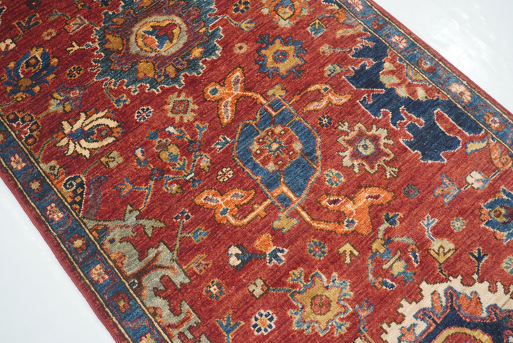 10 ft Red Bidjar Afghan Hand Knotted Oriental Runner Rug - Yildiz Rugs