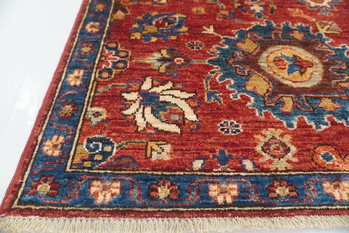 10 ft Red Bidjar Afghan Hand Knotted Oriental Runner Rug - Yildiz Rugs